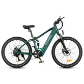 Electric Bike SAMEBIKE XD26 - 750W Motor 48V14AH Battery 45KM Range Mechanical Disc Brakes - Green